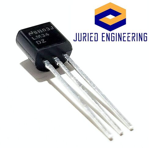 LM34DZ/NOPB LM34DZ LM34 ±1 درجة فهرنهايت 5 فولت-30 فولت، مستشعر درجة حرارة الإخراج التناظري مع معايرة مقياس فهرنهايت TO-92 (قطعة واحدة) in Kuwait