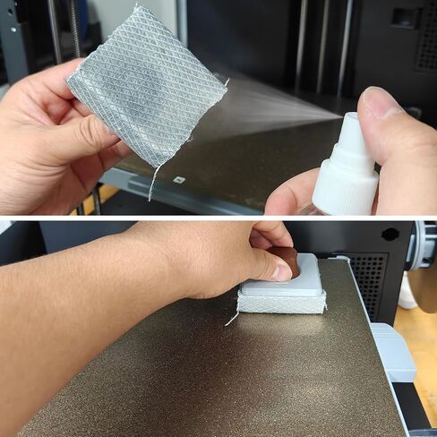 FYSETC Nozzle and Build Plate Cleaner Tool : Upgrade Accessories Print Bed Cleaning Kit Hold Microfiber Towel to Clean Cool Steel Platform with Ease for All 3D Printer FDM Printing Project in Saudi Arabia