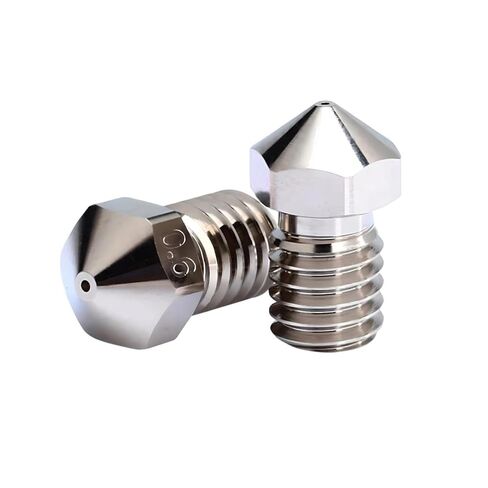 فوهة V6 0.4 مم، فوهة نحاسية Prusa 0.4 مم لـ V5، V6 كتلة سخان Hotend لطابعة Prusa i3 MK2S، MK3، MK3S+، Mini، Voron 2.4، Kobra، Kobra Neo، Kobra Go، Mega X، S Series 3D. (5 قطع) in Saudi Arabia