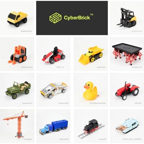 Original Bamboo CyberBrick Ultimate Hardware Kit - ZK003 Expansion Parts for Bambu Lab 3D Printer Projects, 3D Print DIY in Saudi Arabia
