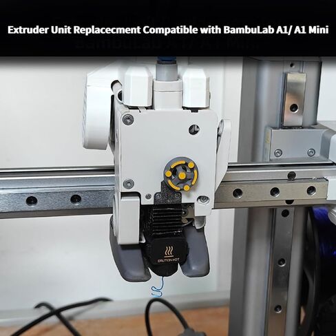 Immdinogo Extruder Unit Replacment Compatible with BambuLab A1/ A1 Mini: Tool-Head Hotend Extrusion Assembly with Hardened Steel Gears and Filament Cutter Motor and Eddy Sensor 3D Printer Accessories in Saudi Arabia