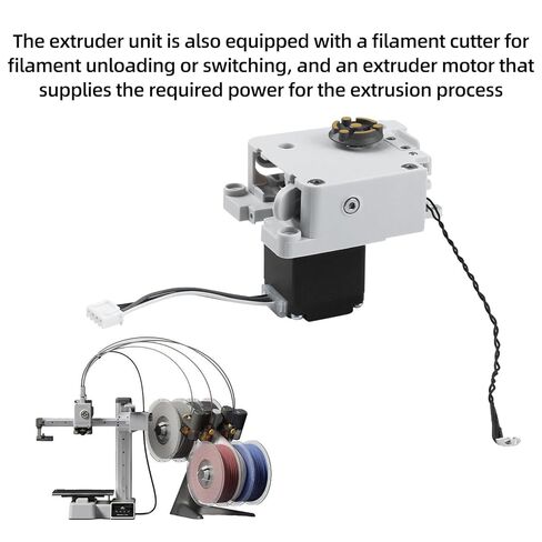 Immdinogo Extruder Unit Replacment Compatible with BambuLab A1/ A1 Mini: Tool-Head Hotend Extrusion Assembly with Hardened Steel Gears and Filament Cutter Motor and Eddy Sensor 3D Printer Accessories in Saudi Arabia