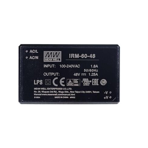 IRM-60-48 60W PCB Assemble Encapsulated Power Module 110V/220V AC to 48V 1.25A Module Type Power Supply in Saudi Arabia