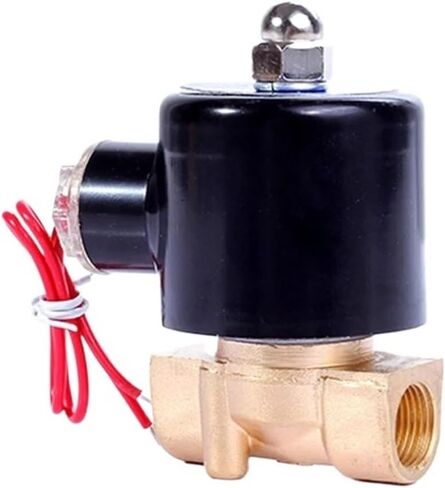 1/8 1/4 3/8 Inch Brass Electric Solenoid Valve 12V 24V 220V 110V Normally Closed 1Pcs(1/4",24VDC) in Saudi Arabia