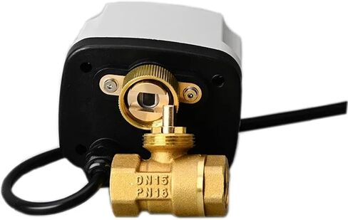 1/2 3/4 1 Inch Motorized Ball Valve 3-Wire 2 Control Normally Closed Brass 8NM Torque Motor 1Pcs(1/2",DC12V-24V_3-WIRES 2-CONTROL) in Saudi Arabia