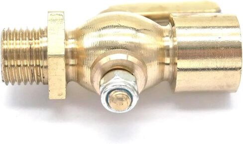1/4" External Thread to M14x1.5mm Internal Thread Brass Drain Stop Valve Fuel Gas Oil air in Saudi Arabia