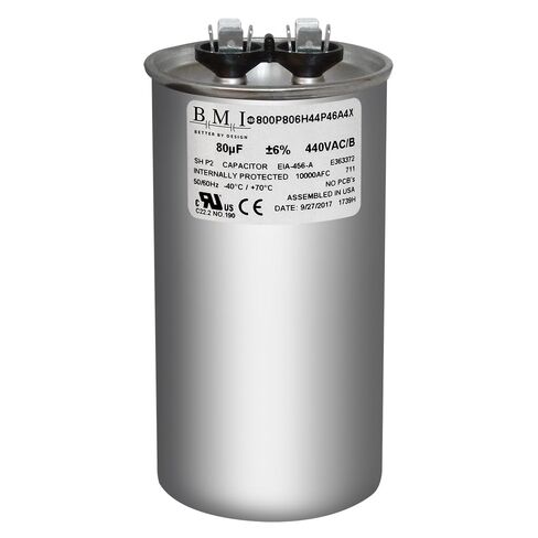 80 uF BMI Run Capacitor 440 VAC AC Motor # 800P806H44P46A4X in Saudi Arabia