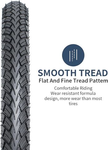YUNSCM 2-PCS 26" Bike Tires 26x1.75/47-559 Compatible with Road Bike 26 x 1.75 26X1.75 Bicycle Tires(Y-1476) in Saudi Arabia