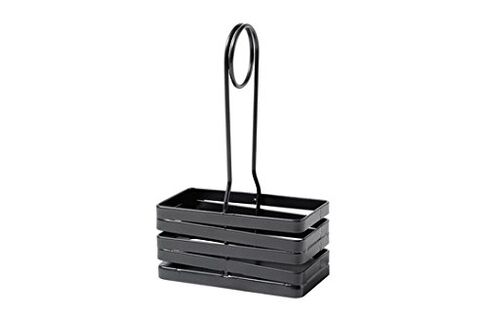 G.E.T. CAD-42-MG 4" x 2" Rectangular Powder Coated Metal Gray Wire Salt & Pepper Caddy with Handle, Cyclone Collection in Saudi Arabia