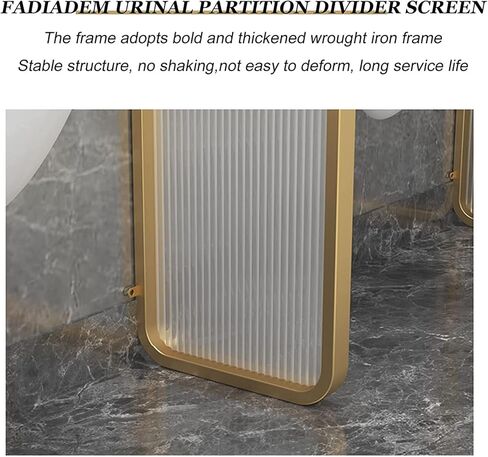 Urinal Screen Toilet Partition, Bathroom Wall Divider Glass Screen Water Repellent Panel, Wall-Mounted Men's Urinal Privacy Screen-Black-2pcs in Saudi Arabia