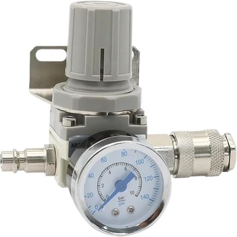 2 قطعة AR2000-02 AR3000-03 AR4000-04 هوائي ضاغط الهواء المضغوط منظم ضغط صمام تنفيس 1/4 "3/8" 1/2 "(AR2000-02 PC6-02) in Saudi Arabia