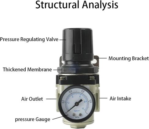 AR4000-04 AR5000-10 AR2000-02 AR3000-03 BR2000/3000/4000 Pneumatic Compressed Air Compressor Pressure Regulator Relief Valve(AR3000-02 Economic) in Saudi Arabia