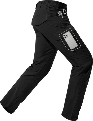 Men's Lightweight Hiking Cargo Pants Water-Resistant Quick-Dry Climbing Camping Fishing Work Outdoor Pants in Saudi Arabia
