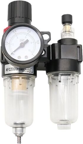 AFC2000 G1/4 ضاغط الهواء فلتر الهواء فاصل الزيت والماء يستخدم لتقليل الضغط منظم صمام AFR2000 + AL2000 (تركيب 12 مم PC) in Saudi Arabia