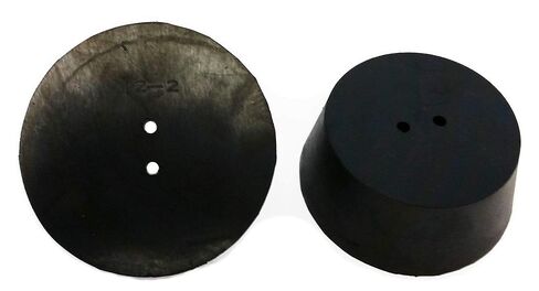 RS-12-2 Black Stoppers Rubber, #12, 2 Hole, 1 lb. in Saudi Arabia