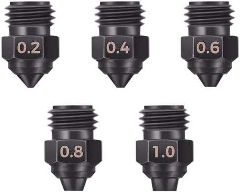 Sovol 5Pcs Hardened Steel Nozzle Kit 0.2/0.4/0.6/0.8/1.0mm for Sovol SV08 MAX Zero in Saudi Arabia