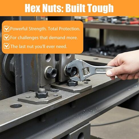 100 Pcs Hex Nuts, Black M4 Nuts Carbon Steel M4 x 0.7mm Lock Nut Right Hand, 7mm Width, 3.2mm Height Metric Nut for RC Cars 3D Printer in Saudi Arabia