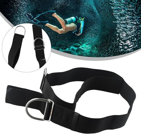 Scuba Diving Crotch Strap With Dring Adjustable Length, Belt Side Mount With D-ring Adjustable Nylon Webbing Stainless Steel Buckle For Wing For BCD Backplate in Saudi Arabia