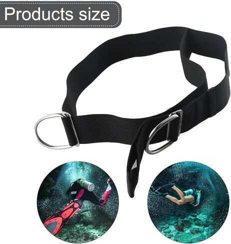 Scuba Diving Crotch Strap With Dring Adjustable Length, Belt Side Mount With D-ring Adjustable Nylon Webbing Stainless Steel Buckle For Wing For BCD Backplate in Saudi Arabia