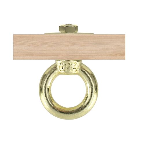 Semetall M4 Eye Bolts with Nuts 10 Pack - 304 Stainless Steel Gold Heavy Duty Shoulder Lifting Ring Threaded Eyebolts in Saudi Arabia