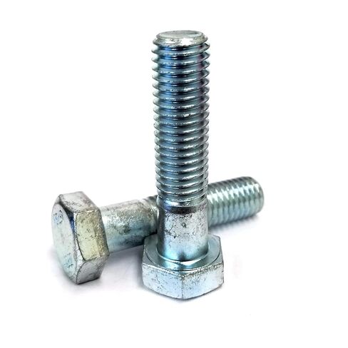 M12-1.75 x 150 mm Metric Steel Hex Bolts, Class 10.9, Zinc-Plated Finish, Partially Threaded, Coarse, Alloy Steel, Meets DIN 931 Specifications (5 Pack) in Saudi Arabia