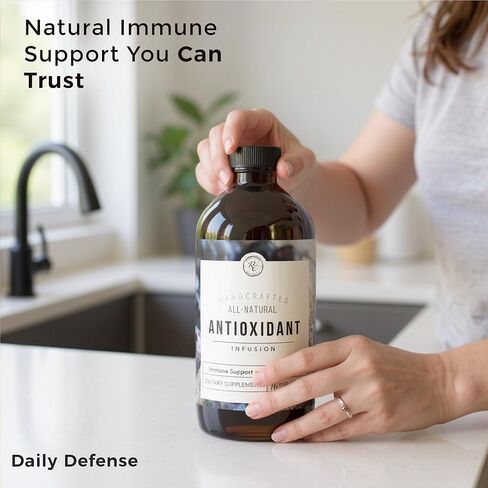 Rowe Casa Organics Antioxidant Infusion with Aronia, Blueberries & Cranberries – Handcrafted Liquid Vitamin C Syrup for Daily Wellness & Overall Vitality – 16 Fl Oz in Saudi Arabia