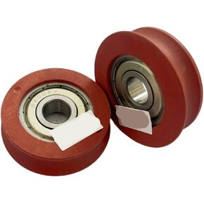 100pcs KM89629G02 OD44mm W12mm 6200Z M8 Elevator Door Hanger Roller Red Elevator Spare Parts Lift Spare Parts for Maintenance in Saudi Arabia