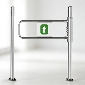 Stainless Steel Manual One-Way Swing Door, , Driveway Pedestrian Swing Door, Spring-Loaded Safety Swing Door, Pedestrian Automatic Closing Gate, Heavy Duty Commercial Access (Size:80x100cm,Color:Left) in Kuwait