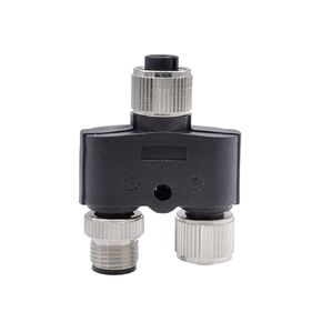 1PCS M12 Y-Type Connector Conversion Male and Female Three-Way Connector 4 pins 5 pins 8 pins(4P) in Saudi Arabia