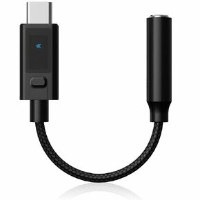 KZ AM02 DAC المحمول - تحسين الصوت بدرجة احترافية مع محول أنثى من النوع C إلى 3.5 مم لسماعات الرأس KZ HiFi in Kuwait