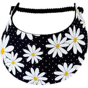 Pickleball - Fashion Fabric Foam Sun Visor for Women - The Sporty Look - Adjustable to Any Size Head - No Pressure & No Headache! | Daisy's Multicolor in Saudi Arabia