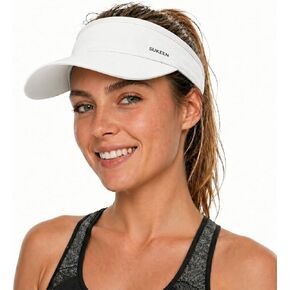 Sukeen Sun Visor for Women Men Lightweight Running Hat with Shock Absorbing Quick Dry Sweatband Stretchy Visor Hat for Sports in Kuwait