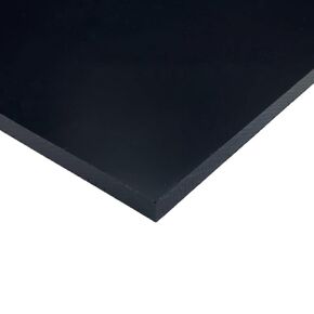 HDPE (High Density Polyethylene) Plastic Sheet 1/4" x 24" x 48" Black Smooth on Both Sides in Kuwait