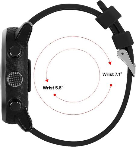 حزام/حزام ساعة FitTurn لـ Kospet Tank T2/T3/T3 Ultra/T3 Ultra 2/M2/M3/M3 Ultra Smartwatch Band إكسسوارات بديلة مع مشابك معدنية حزام ساعة/سوار معصم من السيليكون in Saudi Arabia