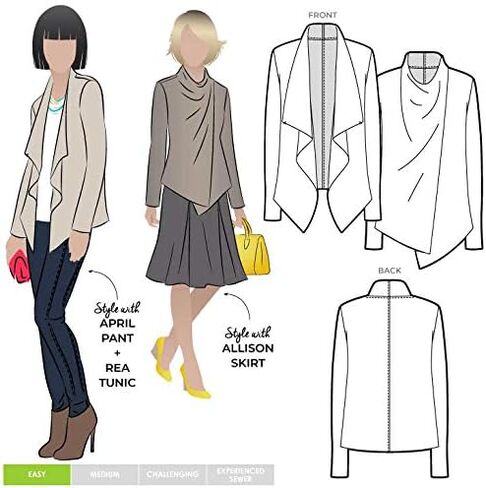 Style Arc Sewing Pattern - Harper Jacket (Sizes 04-16) in Saudi Arabia