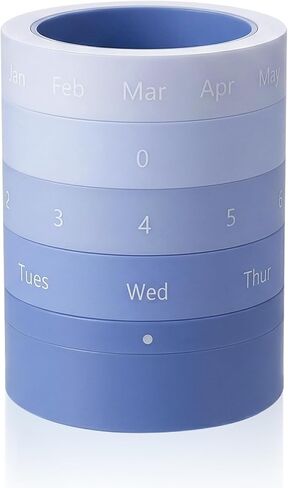 Comix Calender Pen Holder for Desk, Cute Platsic Pencil Holder, Purple Desk Organizer for Home School Office Supplies in Saudi Arabia
