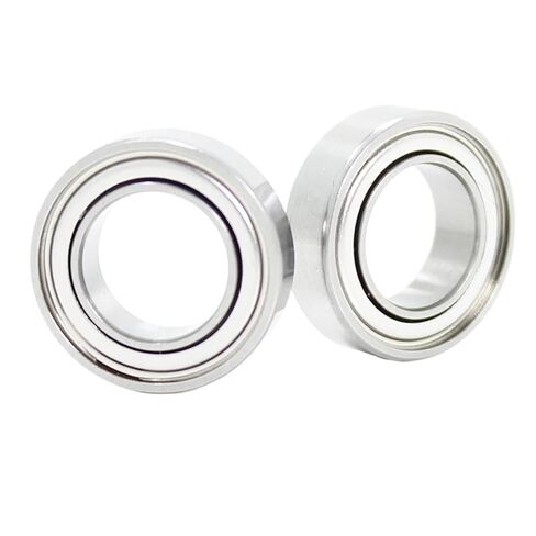 2 قطعة S6702ZZ CB محامل رقيقة 15*21*4 مللي متر ABEC-7 الفولاذ المقاوم للصدأ الهجين السيراميك 6702ZZ in Saudi Arabia