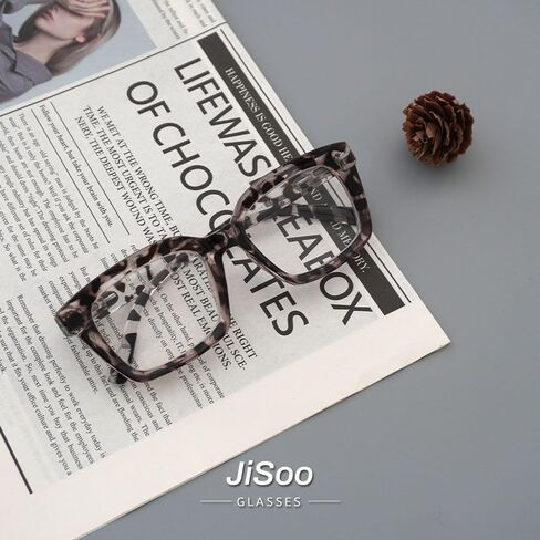 نظارات قراءة كبيرة الحجم من JiSoo للنساء، تصميم أنيق للقراء الكبار على طراز أوبرا مع مفصلات زنبركية in Kuwait