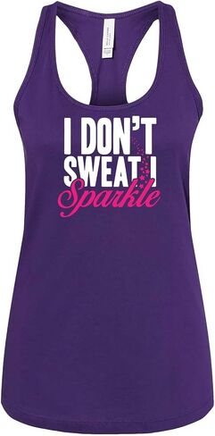 mintytees keepin' It Fresh I Don't Sweat I Sparkle Ladies Workout Tank Workout Tank Top in Saudi Arabia