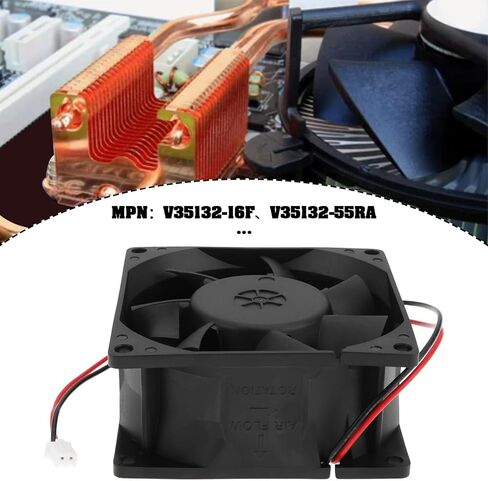 مروحة محورية عاكسة 2 دبوس 24 فولت 0.45 أمبير V35132-16F V35132-55RA متوافقة مع Nidec 80x80x38mm in Kuwait