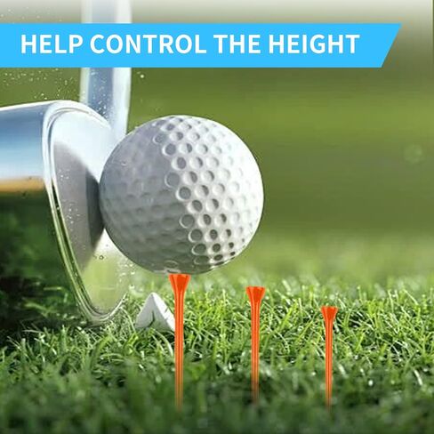 Golf Castle Tees Plastic Bulk Tee, 3.15 inch Step Down Unbreakable Mixed or Same Height Practice, 30 Pcs in Saudi Arabia