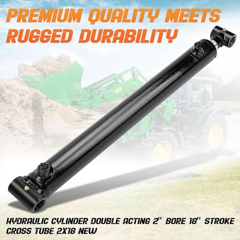 2x18 Hydraulic Cylinder - Double Acting Welded Cross Tube Hydraulic Cylinder 2" Bore x 18" Stroke - Universal Hydraulic Cylinders (2x18) - 3500 Psi in Saudi Arabia