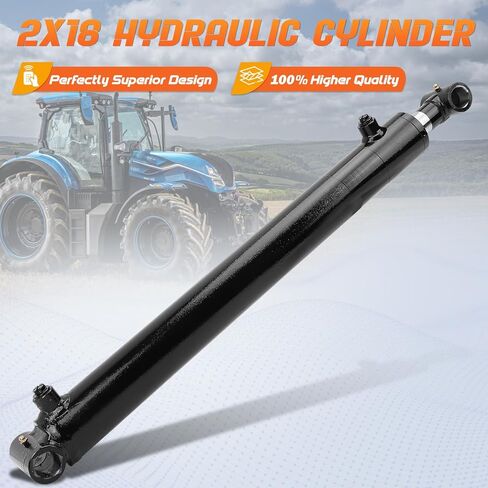 2x18 Hydraulic Cylinder - Double Acting Welded Cross Tube Hydraulic Cylinder 2" Bore x 18" Stroke - Universal Hydraulic Cylinders (2x18) - 3500 Psi in Saudi Arabia