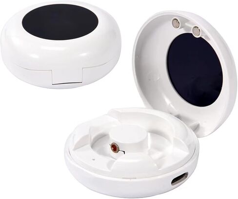Smart Ring Charging Case Magnetic Charging Compartment Compact Box Portable Charger for for R02 R06 R11M R8 Fitness Ring with Magnetic Charging Port, in Saudi Arabia