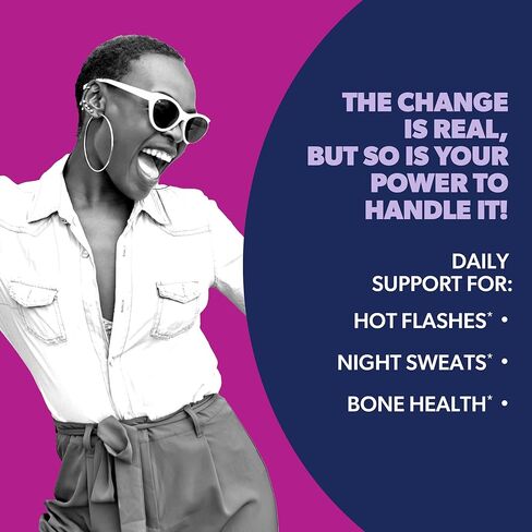 AZO® Daily Menopause Relief + Vitamin D to Support Strong Bones, Menopause Supplements for Women, Reduces Hot Flashes and Night Sweats* - 30 Count in Kuwait