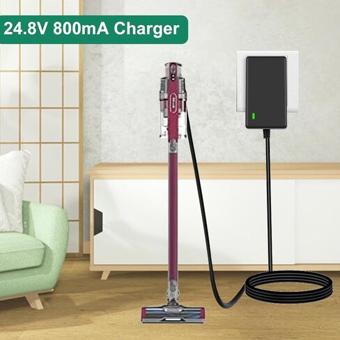 24.8V Charger for Shark Cordless Vacuum Cleaner, DK33-248080H-U for Shark IX141, IX141H, IX140H, IZ362H, IZ363HT, IZ163H, IZ142, IZ162H, WZ250, WZ250RD, Shark Rocket Pet Pro Power Cord in Kuwait