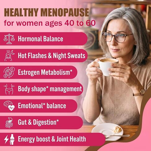 Menopause Supplements for Women, Hormone Balance & PMS Relief Gummies, with DIM, Vitamin B6, Chasteberry & Black Cohosh, Hormone Harmony Supports Hot Flashes | Night Sweats | Mood* Swings, 120 Gummies in Saudi Arabia