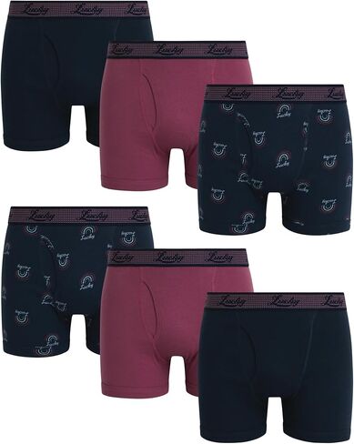 Lucky Brand Men's Underwear – Classic Boxer Briefs (6 Pack) in Saudi Arabia