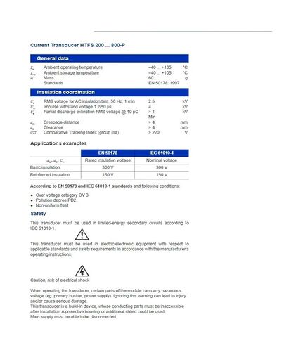 HTFS800-P محول الاستشعار الحالي التصنيف الحالي 800A in Saudi Arabia