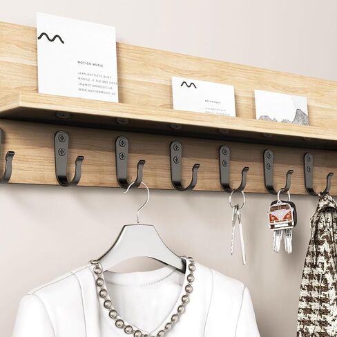 BREYDROK 20PCS Heavy Duty Metal Coat Hooks for Wall, Single Prong Hanging Hooks with 40 Screws for Towels, Backpacks, Hats & Dog Leashes in Saudi Arabia